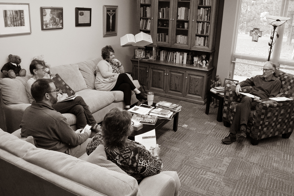 October 10, 2019:  The staff at Church of the Master meets weekly to discuss plans  for the operation and work of the church.